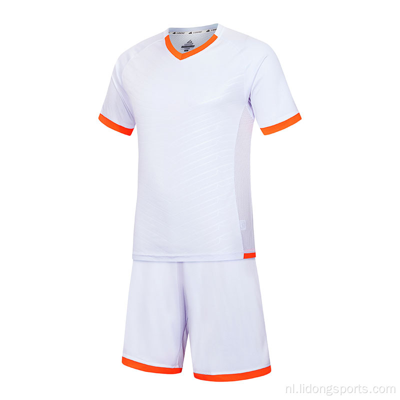 Aangepaste voetbaltraining voetbal shirt voetbal jersey set