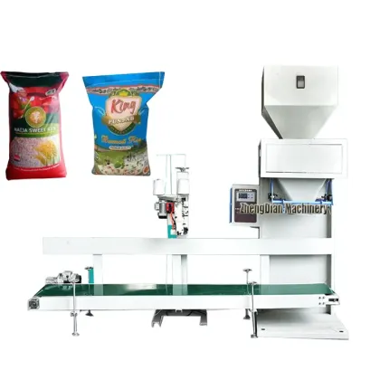 High Speed Hopper Electronic Rice Quantitative Weighing Scale / High Accuracy Automatic Weighing Equipment