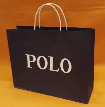 Printed Logo Black Handle Paper Bag