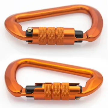JS Custom 30KN Heavy Duty Aluminum Self-locking Carabiners: Ideal Climbing Hooks