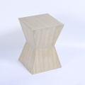 Modern Round Wood Coffee Table with Simple Design
