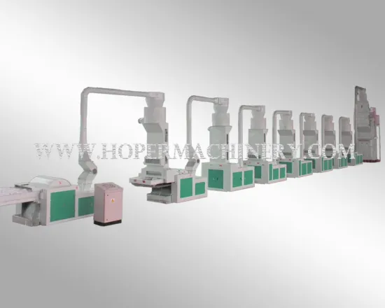 Textile fabric recycling machine