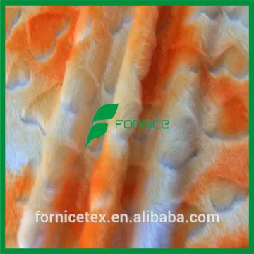 China manufacturer polyester brushed flower design pv plush fabric