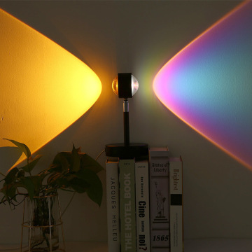 Rotation de 180 degrés Lampe de projecteur photo en aluminium avec thèmes d'OVNI et de coucher de soleil