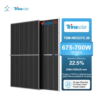 Trina Solar TSM-NEG21C.20 N-Type PV Module: High-Power Mono Solar Panels in 675W to 700W Range