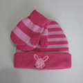 Cheap Embroidery Beanie And Gloves Set