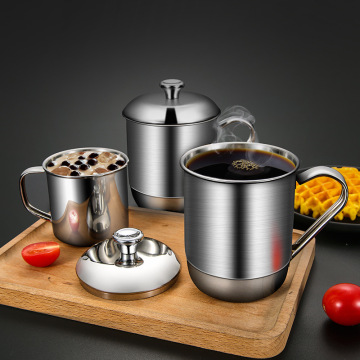 Tasse de camping en acier inoxydable à l'épreuve des rayures écablanée