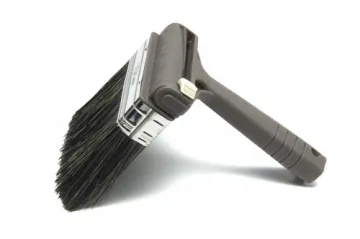 plastic handle natural bristle swivel paint brush