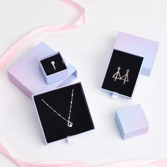 Drawer Box Earrings Packaging Custom Jewelry Necklace Boxes