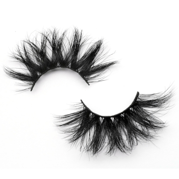 Mink Eyelash Mink Lashes Mink Eyelashes Vendor Free Sample Wholesale 3D Custom Private Label 3d Hand Made 25mm Transparent OEM