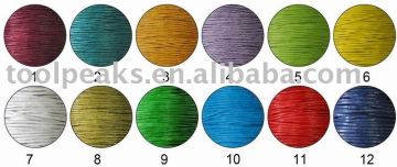 Colorful Waxed Cotton Cord usde for jewelry beads with different sizes