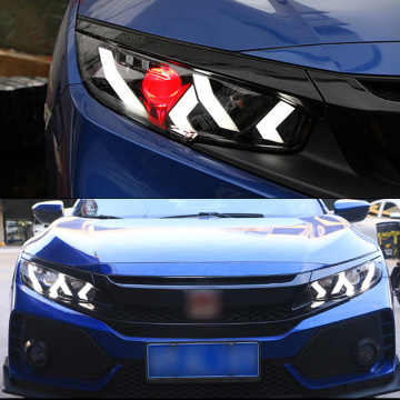 HCMOTIONZ LED FARÇONS PARA HONDA CIVIC 10ª GEN 2016-2021