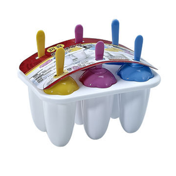 Plastic Ice Lolly Mold, Made of PP, Used for Making Ice Lolly (6-flower Shape)