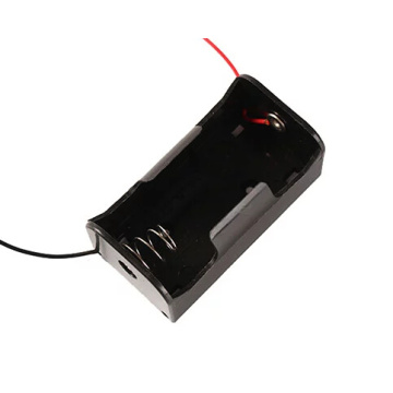 1 Slot D -Zellbatteriehalter mit zwei Drähten