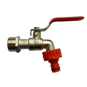 Zinc Bibcock Washing Machine Basin with Plastic Connector Faucet