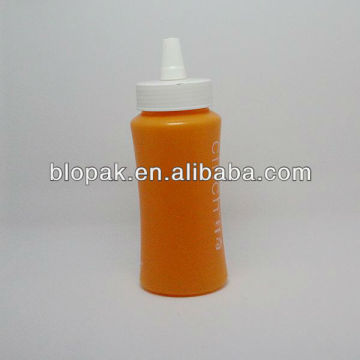 200ml PE orange plastic Powder Bottle