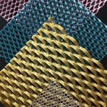 Powder Coated Decorative Aluminum Expanded Metal Mesh
