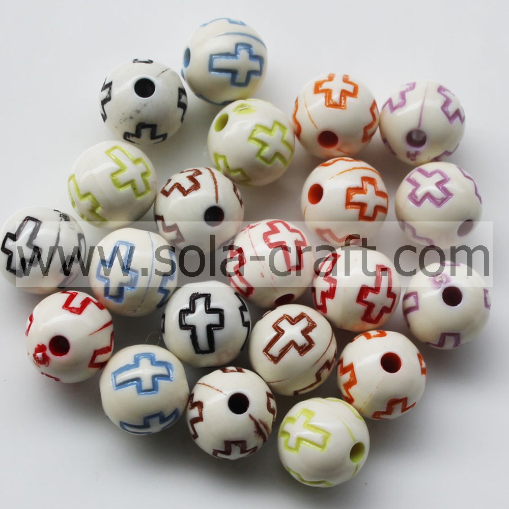 Washed cross beads