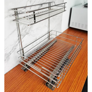 2 tier pull out cabinet organizer