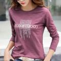 T-shirt Long-lleeved Versi Korea Wanita