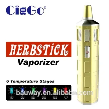 2017 trending items smoke stick kit best seller vape mod CigGo Herbstick dry herb vaporizer vape mod vapour cigarette