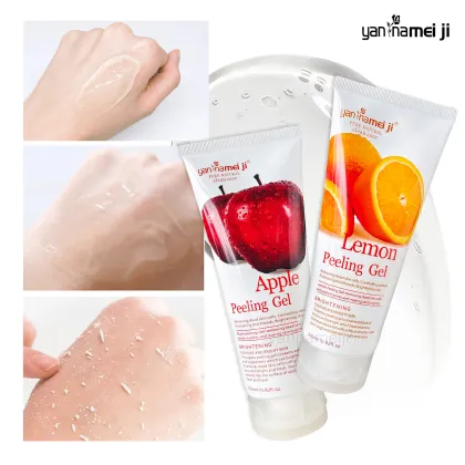 Vegan Organic Lemon Exfoliating Peeling Gel for Face and Body