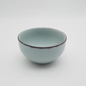 Amazon Hot Sale Color Glaze Stoneware 저녁 세트, 세라믹 식탁기 식기 세트