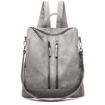 Stilvoller grauer minimalistischer Rucksack