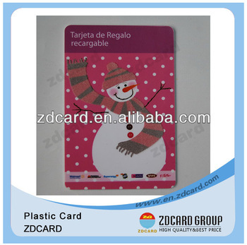 plastic flocking cards/gift special cards/pvc gift cards