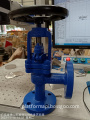 DKV Cast Iron WCB Flanged DIN Angle Globe Valve PN40 Cast Steel Bellow Sealed