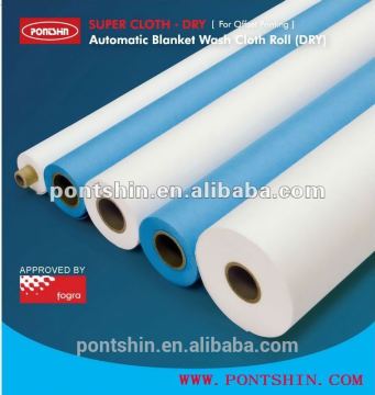 FOGRA Aprroval Komori L40 Auto Blanket DRY Wash Cloth rolls