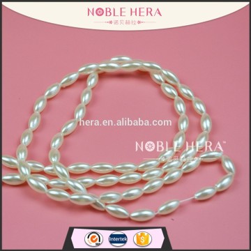 Factory price plasticoval pearl strand for decorating