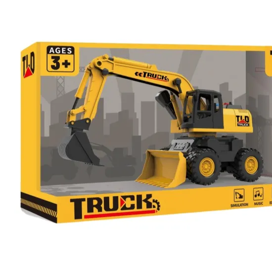 2023 Excavator Engineering Vehicle Toy with Light and Sound - Inertia Model Car