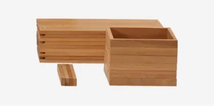 Oak Wood Shelf Storage