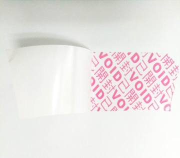 Coated Paper VOID Label Printing Paper