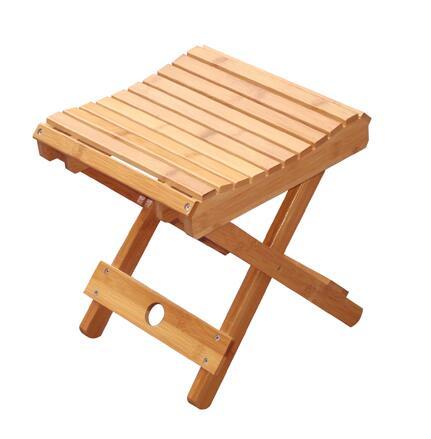 Bamboo Folding Stool for Bathroom or Outdoor