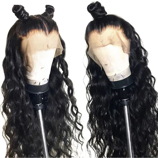 Raw Brazilian Virjin Human Hair Loose Deep Wave Hd Full Lace Front Wig Cheap Cuticle Aligned Hair Transparent Lace Frontal Wig