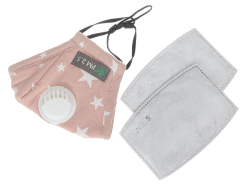 Ctton face mask with shield for Kids