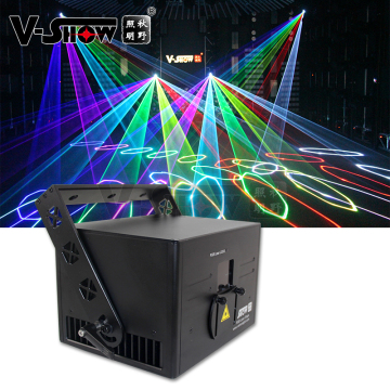 3W RGB الرسوم المتحركة Laser Leam Stage Light Show Projector DMX ilda لـ DJ Disco