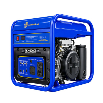 Generador inversor de marco abierto de gasolina de 5,6 KVA 240 V