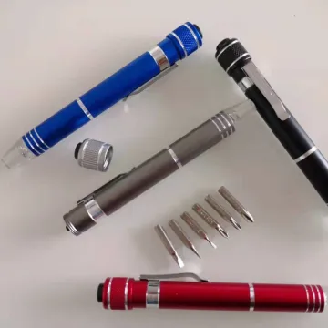 6-in-1 Mini Pocket Phillips Screwdriver Set - Pen Shaped Bit Screwdriver