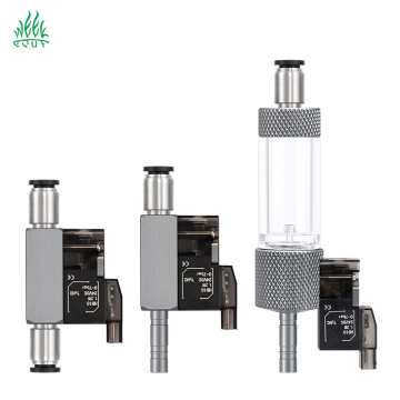 24V Timer Controlled CO2 System Equipment: Solenoid Valve, Pressure Reducing Valve, and Bubble Counter Accessories