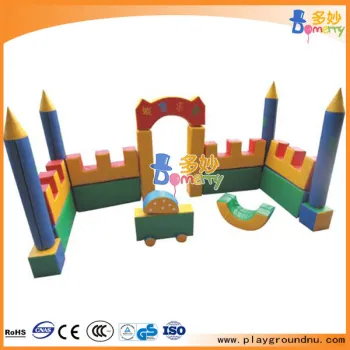Colorful castle kids soft foam play bricks