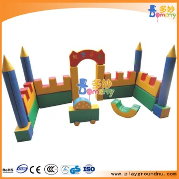 Colorful castle kids soft foam play bricks