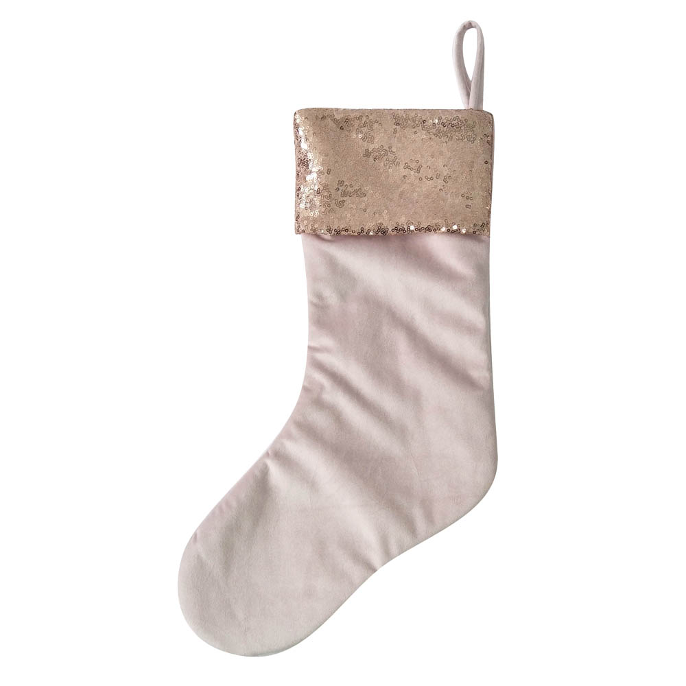 Pink Sequin Christmas Stocking