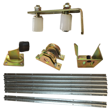 1-Year Warranty Nylon Roller Wheel Galvanized Track Sliding Gate Hardware Kit for Courtyard Gates - Modern Design