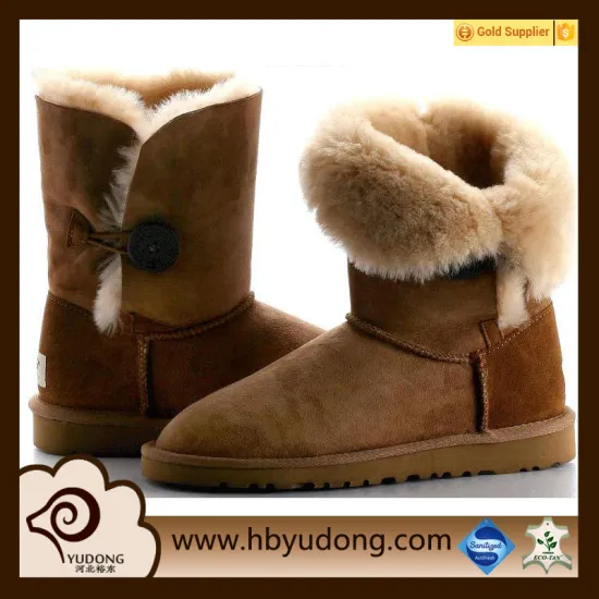 warm and fashion sheepskin snow boots