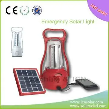 solar emergency light with solar panel