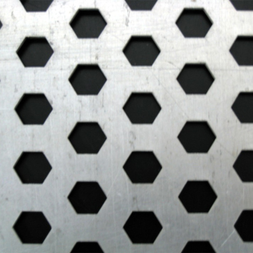 Malla metálica perforada hexagonal para aplicaciones industriales