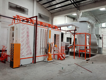 Efficient Cartridge Filter Powder Coating Booth